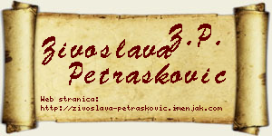 Živoslava Petrašković vizit kartica